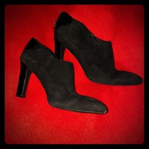 Franco Sarto suede heeled booties